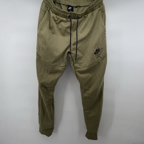 Nike Mens Green Sportswear Tech Fleece Slim Fit Tapered Jogger Pants Size M - Picture 8 of 12